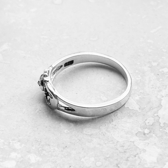 Sterling silver sun and moon ring, sun ring, moon ring, silver sun and moon ring - Picture 7 of 10